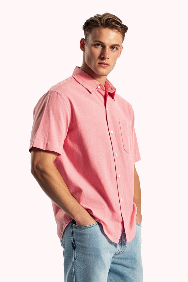 Short sleeved cotton shirt Short sleeved cotton shirt