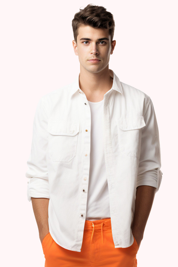Double Pocket Twill Shirt Double Pocket Twill Shirt
