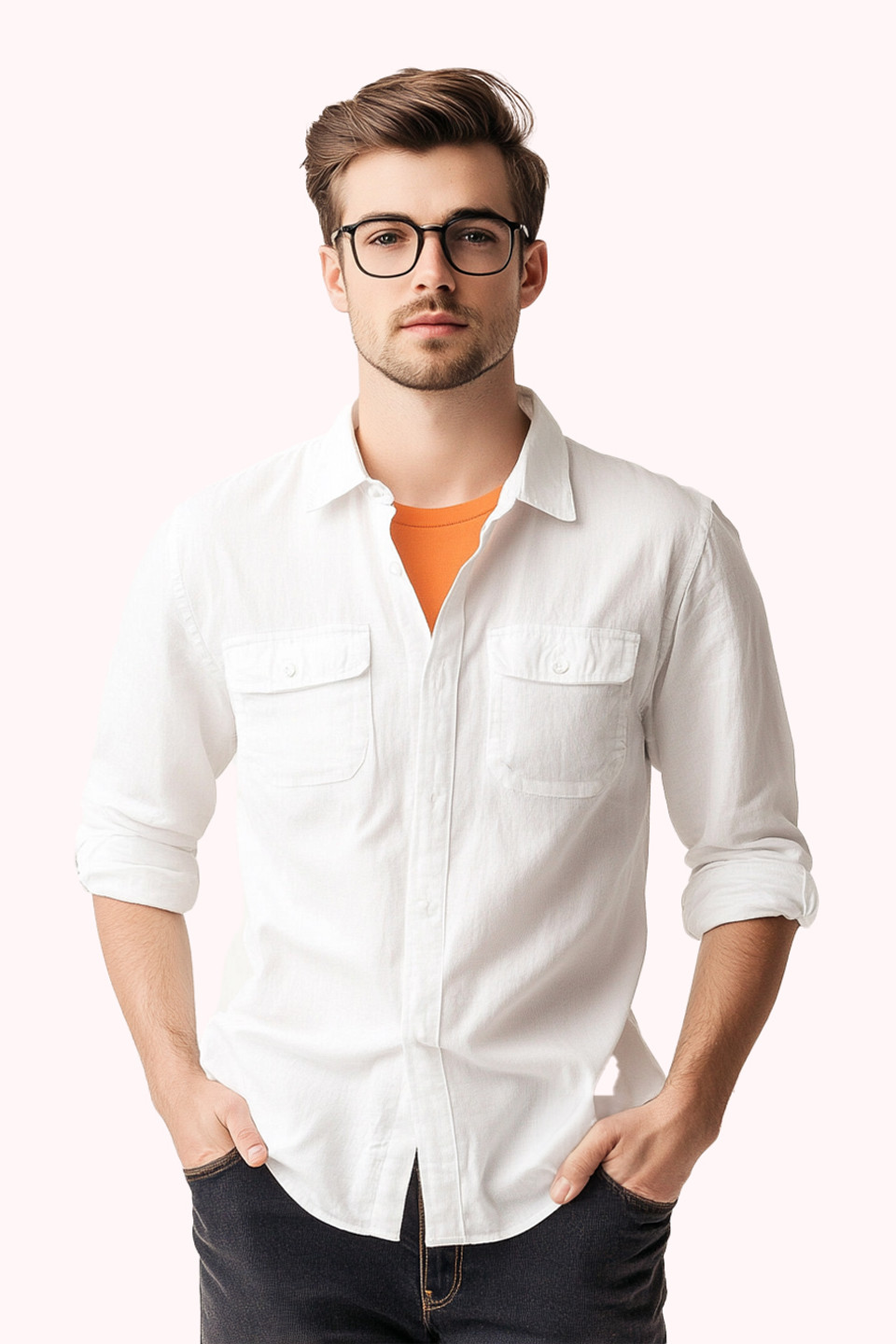 Double Pocket Twill Shirt Double Pocket Twill Shirt