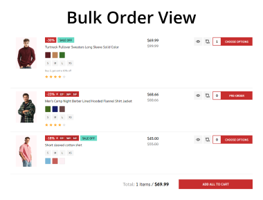 Multiple Product Display Options