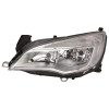 Faro ottico anteriore  sinistro per OPEL ASTRA J dal 2010 al 2012 H7+H7, Con Corpo Cromato, Nuovo