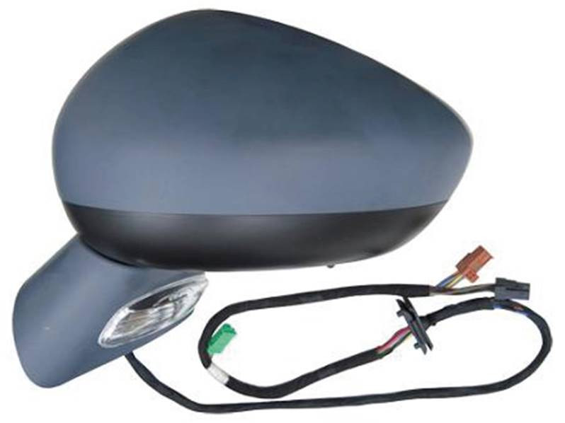 Vetro Specchio Retrovisore Sinistro Termico E Asferico Per Renault Clio 2012-2016, Ricambio Auto Facile Da Installare