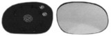 Vetro Specchio retrovisore destro per CITROEN C2 dal 2008 al 2010 Termico C/Piastra Nuovo