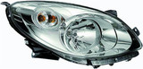 Faro ottico anteriore destro per RENAULT TWINGO II - 2007 > 2011 H4 C/ Corpo Cromato Nuovo