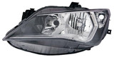 Faro ottico anteriore sinistro per SEAT IBIZA - 2012 > 2015 H4 Elettrico Corpo Cromato Nuovo