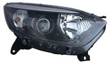 Faro ottico anteriore destro per RENAULT CAPTUR 2013-2017 H1+H1 C/ Corpo Nero Nuovo