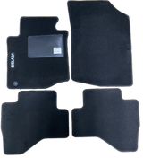 Kit 4 Tappetini Auto per TOYOTA AYGO dal 2005 al 2014, con logo AYGO, Neri, con clip, Nuovi