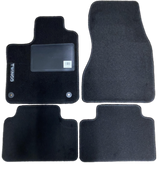 Kit 4 Tappetini Auto per RENAULT TWINGO dal 2014, con logo TWINGO, con clip, Nuovi