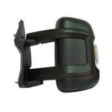 Specchietto Retrovisore sinistro per PEUGEOT BOXER dal 2014 Manuale Braccio Medio Con sonda Nero Nuovo