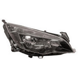 Faro ottico anteriore  destro per OPEL ASTRA J dal 2012 al 2016 H7+H7 Elettrico, Con Corpo Nero, Con Led, Nuovo