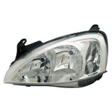 Faro ottico anteriore  sinistro per OPEL CORSA C dal 2000 al 2003 H7+H7, Elettrico, versione Valeo Nuovo