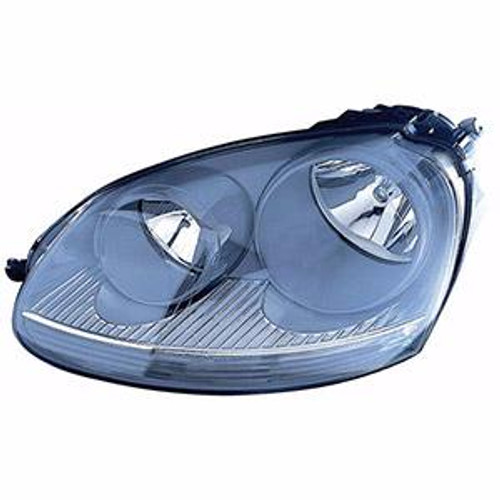 Faro ottico anteriore sinistro per VOLKSWAGEN GOLF 5 - 2003 > 2008 H7+H7 C/ Corpo Grigio Nuovo