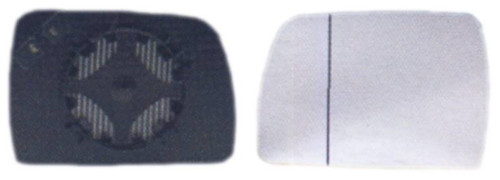 Vetro Specchio BMW X3 E83 dal 2004 al 2006 destro Asferico Termico C/Piastra Nuovo (VETRO BLU)