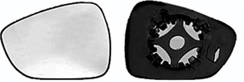 Vetro Specchio sinistro per CITROEN C3 dal 2013 al 2016 Termico Con Piastra Nuovo