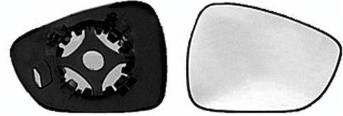 Vetro Specchio destro per CITROEN DS3 dal 2010 al 2016 Termico Con Piastra Nuovo