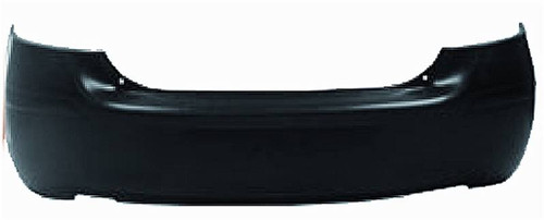 Paraurti Posteriore per TOYOTA YARIS dal 2009 al 2011 nero liscio da Primerizzare Nuovo