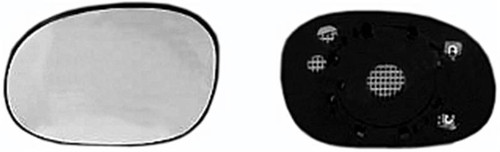 Vetro Specchio sinistro per PEUGEOT 206 - 1998 > 2009 Elettrico Termico C/Piastra Nuovo