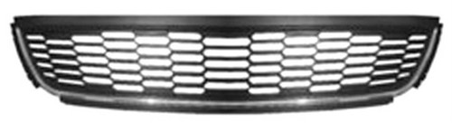 Griglia Paraurti Anteriore per VOLKSWAGEN POLO - 2009 > 2014 centrale Inferiore Nera C/ Profilo Cromato Nuova