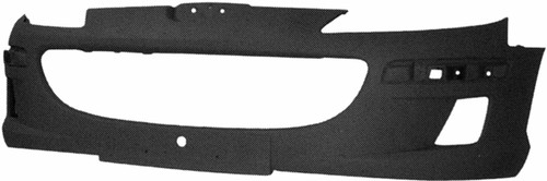 Paraurti Anteriore per PEUGEOT 407 - 2004 > 2011 C/ Fendinebbia Nuovo da Verniciare