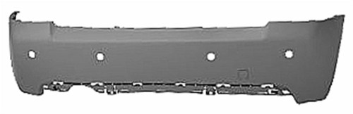 Paraurti Posteriore per CITROEN C2 dal 2008 al 2010 Con fori per Sensori di Parcheggio Nuovo da Verniciare