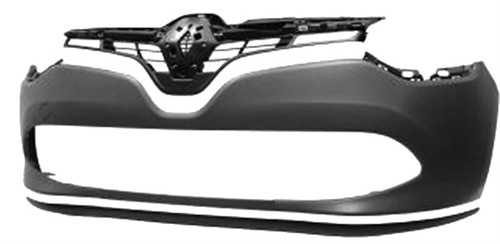 Paraurti Anteriore per RENAULT CLIO 4 - 2012 > 2016 C/ Griglia e Spoiler Nuovo da Verniciare