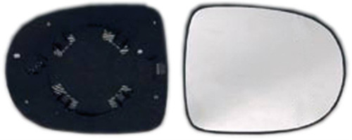 Vetro Specchio destro per RENAULT TWINGO II - 2012 C/ Piastra Nuovo