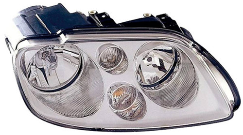 Faro ottico anteriore destro per VOLKSWAGEN TOURAN - 2003 > 2004 H7+H7 C/ Corpo Cromato Nuovo