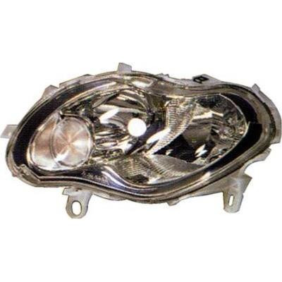 Faro ottico anteriore sinistro per MCC SMART FORTWO dal 2003 al 2007 H1+H7, Elettrico, Nuovo