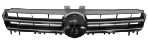 Griglia Radiatore VOLKSWAGEN GOLF VII - 2012 > 2016 Mod. Trendline Nera c/modanatura cromata Nuova