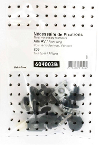 Kit Viti di fissaggio per assemblaggio Parafango Anteriore per PEUGEOT 206 dal 1998