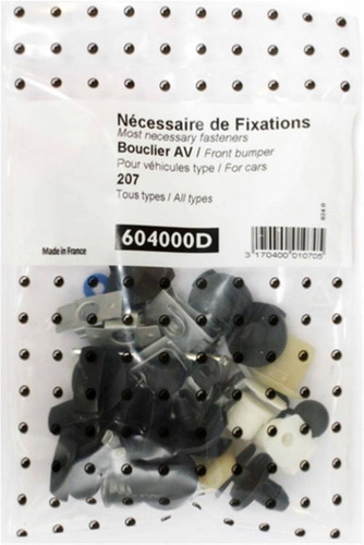 Kit Viti di fissaggio per assemblaggio Paraurti Anteriore per PEUGEOT 207 dal 2006