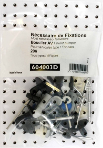 Kit Viti di fissaggio per assemblaggio Paraurti Anteriore per PEUGEOT 206 1998-2009