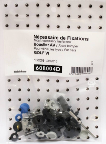Kit Viti di fissaggio per assemblaggio Paraurti Anteriore per VOLKSWAGEN GOLF VI 2008-2013 Nuovo