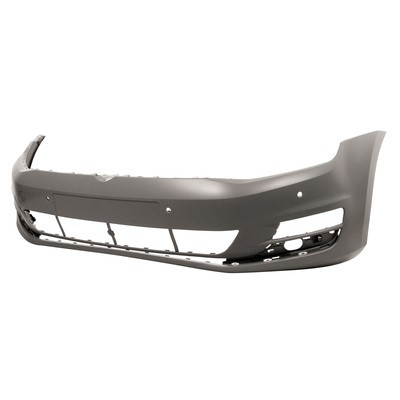 Paraurti Anteriore per VOLKSWAGEN GOLF VII dal 2012 al 2016 da verniciare 4 fori PDC, 2 fori park assist, Nuovo