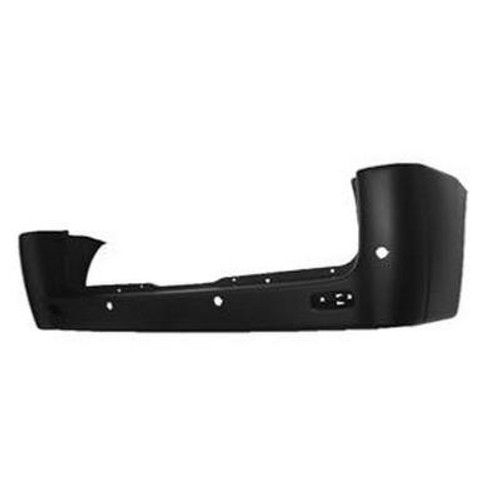 Paraurti Posteriore per CITROEN JUMPY dal 2007 al 2016 Mod. Passo Corto, Con fori per sensori di parcheggio, Nero, Nuovo