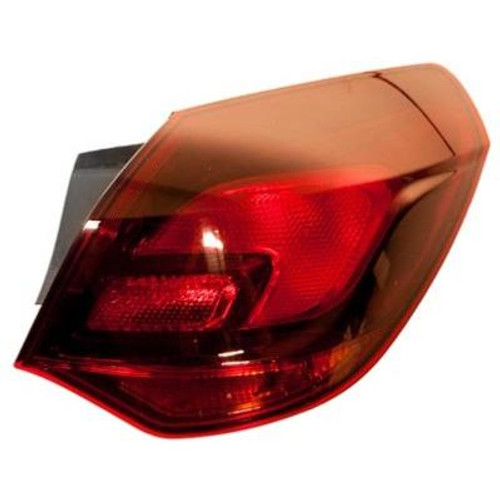 Fanale posteriore destro per OPEL ASTRA j dal 2010 al 2012 Rosso Fumè, esterno, 5 Porte, Nuovo