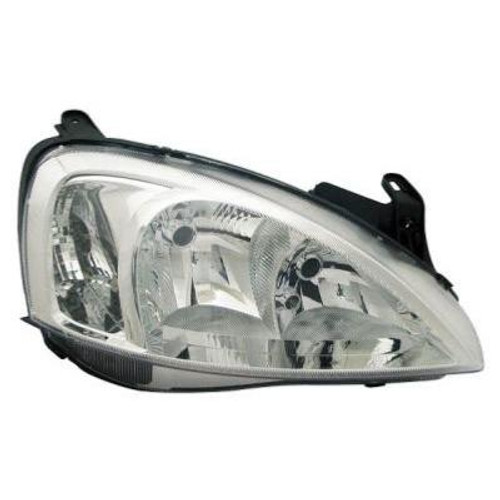 Faro ottico anteriore  destro per OPEL CORSA C dal 2000 al 2003 H7+H7, Elettrico, versione Valeo Nuovo