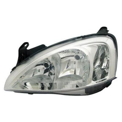 Faro ottico anteriore  sinistro per OPEL CORSA C dal 2000 al 2003 H7+H7, Elettrico, versione Valeo Nuovo