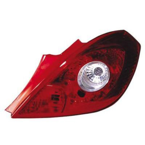 Fanale Posteriore destro per OPEL CORSA D dal 2006 al 2011 Rosso Incolore, Modello 3 Porte, Nuovo