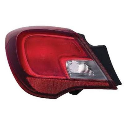 Fanale Posteriore sinistro per OPEL CORSA E dal 2015 al 2019 Rosso Incolore, Modello 3 Porte, Nuovo