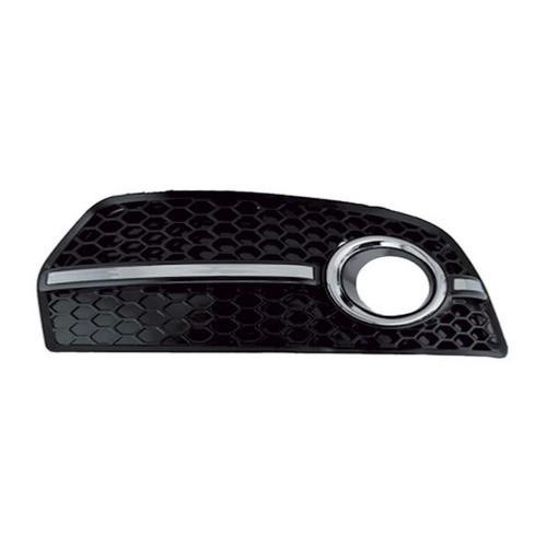 Griglia Laterale sinistra Paraurti Anteriore per AUDI Q5 dal 2008 al 2012 Con sede fendinebbia, Bordo e profilo Cromato, Modello S-line Nuova