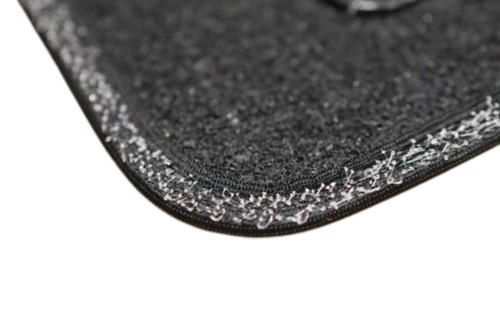 Kit 4 Tappetini Tappeti per Auto per FIAT 500 - 2007 > 2015 con Logo Neri Nuovi