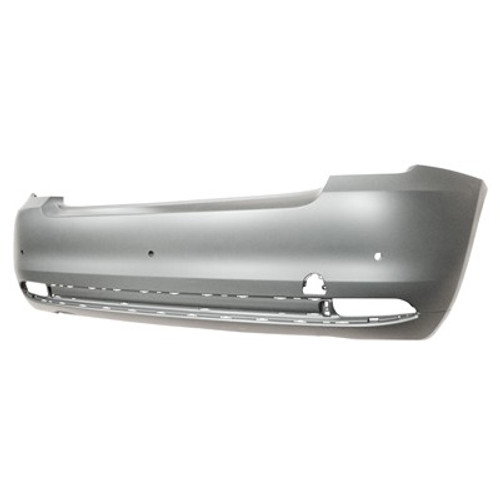 Paraurti Posteriore per FIAT 500 dal 2015 Con 3 Fori per sensori di parcheggio, Da Verniciare, Nuovo