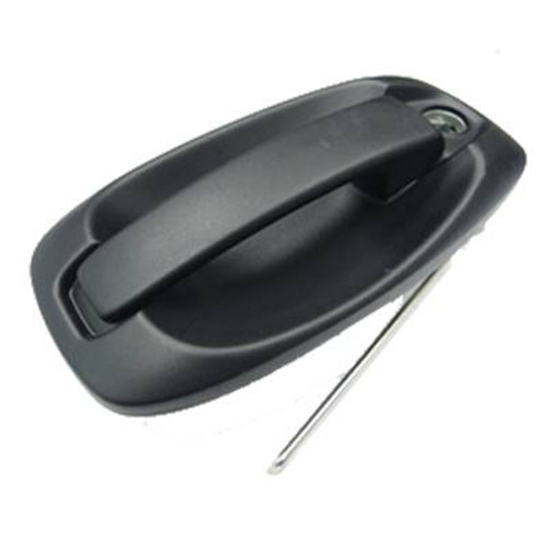 Maniglia porta anteriore sinistra per FIAT DOBLO II ph. 1 2010-2015, esterno, Nero, foro nottolino