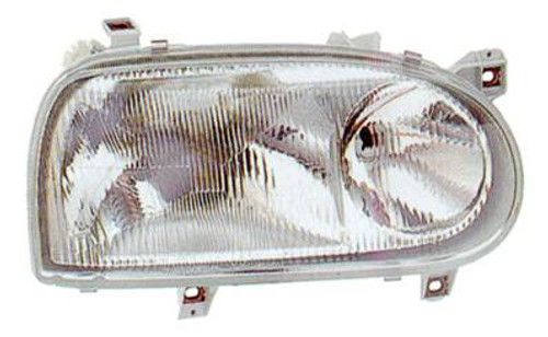 Faro anteriore sinistro regolabile elettricamente per VOLKSWAGEN GOLF III 1991-1997, H1+H1, Nuovo