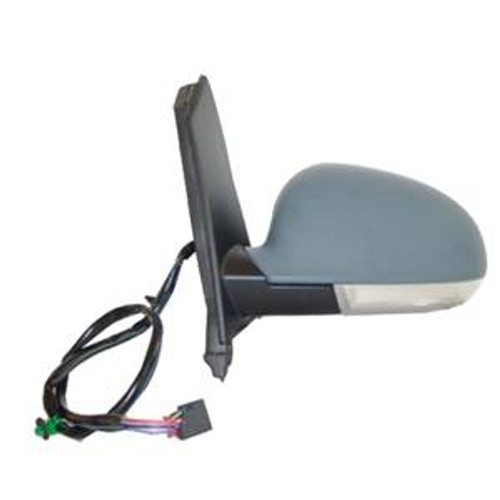 Specchietto retrovisore sinistro elettrico VOLKSWAGEN GOLF PLUS fase 2 2009-2014 lampeggiante con sbrinamento, da verniciare