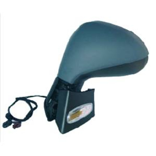 Specchietto retrovisore sinistro per PEUGEOT 207 SW fase 2, 2009-2013, ripiegabile elettricamente, da verniciare