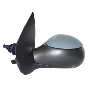 Specchietto retrovisore sinistro manuale per PEUGEOT 206 ph.1, 1998-2003, asferico, Nuovo da verniciare