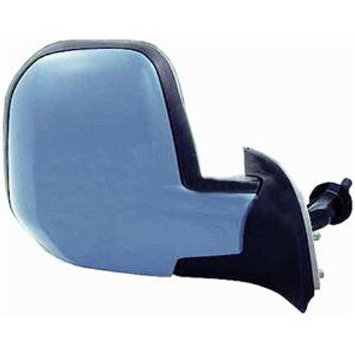 Specchietto retrovisore manuale destro per PEUGEOT PARTNER II fase 1, 2008-2012, Nuovo da verniciare