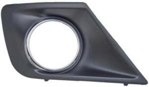 Griglia destra per PEUGEOT 207+, 2012-2014 foro luce AB nero e cromato, paraurti anteriore